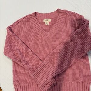 Jessica Simpson Mauve V-Neck Sweater